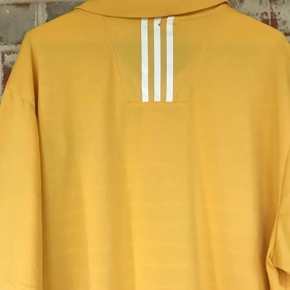 Baylor Adidas Yellow Polo Shirt